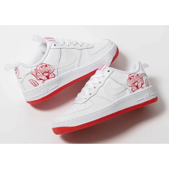 Nike Shoes Nike Air Force Low Bodega Thank You Plastic Bag University Red White Sneakers Poshmark
